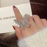 Milan Girls Butterfly Ring with Zircon Inlay