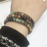 Milangirl Couple Bracelet Hand-woven Natural Stone Beaded Bracelet
