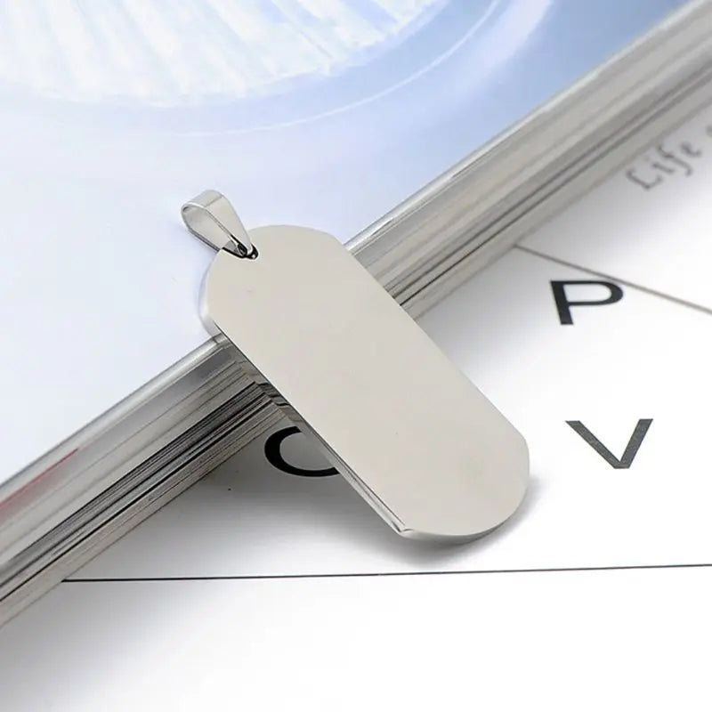 Military ID Stainless Steel Dog Tags Pendant