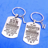 Military Tag Couple Gift A-z 26 Initials Lanyard for Keys Personalized Keyring