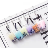 Milk Tea Pendant Necklace Set for Women Girls K3ND