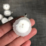 Milky Agates Slice Pendant Natural Crystal Agates Quartz Pendants