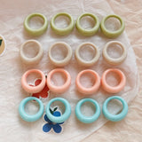 Milky Chubby Earrings Resin DIY Jewelry Material