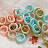 Milky Chubby Earrings Resin DIY Jewelry Material