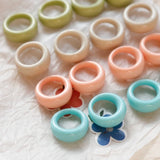 Milky Chubby Earrings Resin DIY Jewelry Material