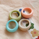 Milky Chubby Earrings Resin DIY Jewelry Material