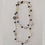 Colorful Pearl Camellia Necklace for Women