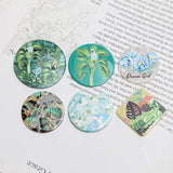 30pcs Plant Animal Print Acrylic Beads DIY Jewelry Earring Accessory