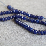 6*8mm Dark Chalcedony Beads Round Natural Stone 15inch