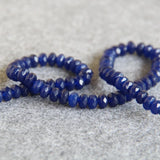 6*8mm Dark Chalcedony Beads Round Natural Stone 15inch