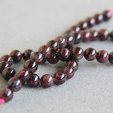 8mm Natural Red Garnet Stone Beads for Jewelry Making