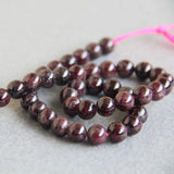 8mm Natural Red Garnet Stone Beads for Jewelry Making