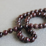 8mm Natural Red Garnet Stone Beads for Jewelry Making