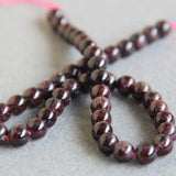 8mm Natural Red Garnet Stone Beads for Jewelry Making