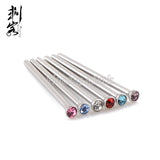 Surgical Steel 18G Gem Fishtail Nose Pin in Mixed Colors