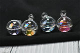10pcs 25mm Water Core Geometry Glass Balls DIY Jewelry Earring Pendant Accessory