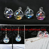10pcs 25mm Water Core Geometry Glass Balls DIY Jewelry Earring Pendant Accessory