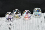 10pcs 25mm Water Core Geometry Glass Balls DIY Jewelry Earring Pendant Accessory