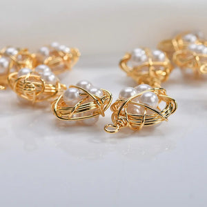 Copper Floating Locket Charms DIY Jewelry Earring Accessory