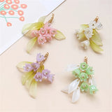 10pcs/lot Lily Tassel Copper Charms DIY Jewelry Accessory