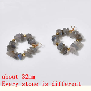 10pcs/lot Stone Decoration Copper Wire Charms DIY Jewelry Earring Accessory