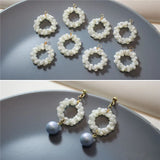 Shell Beads Decoration Copper Charms DIY Jewelry Earring Accessory