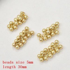 Resin Rounds Balls Tassel Charms DIY Jewelry Earring Pendant Accessory