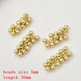 Resin Rounds Balls Tassel Charms DIY Jewelry Earring Pendant Accessory
