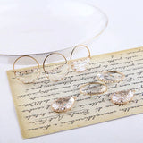 Glass Core Copper Locket Charms DIY Jewelry Earring Accessory