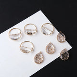 Glass Core Copper Locket Charms DIY Jewelry Earring Accessory