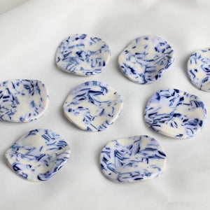 Acrylic Beads 35mm Geometry Wave Rounds Shape DIY Jewelry Earring Pendants Lot