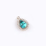Alloy Flower/Oval/Heart Earrings Charms DIY Jewelry Pendants