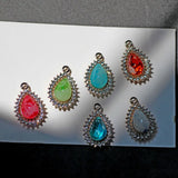 Alloy Flower/Oval/Heart Earrings Charms DIY Jewelry Pendants