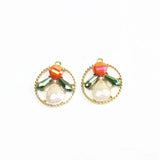 20pcs Beads Dolls Geometry Alloy Locket Charms DIY Jewelry