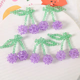 Cherry Bead Charms DIY Jewelry Earring Accessory