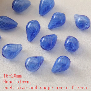 20pcs/lot Water Droplets Glass Beads for DIY Jewelry Earring Pendant