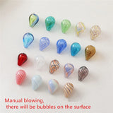 20pcs/lot Water Droplets Glass Beads for DIY Jewelry Earring Pendant