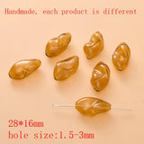 Irregular Shape Glass Beads Lot for DIY Jewelry, Earrings, Garments - 20pcs