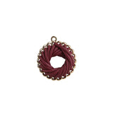 20pcs/lot PU Weaving Geometry Alloy Floating Locket Charms for DIY Jewelry