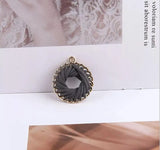 20pcs/lot PU Weaving Geometry Alloy Floating Locket Charms for DIY Jewelry