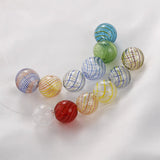 20pcs/lot Stripe Pattern Glass Beads DIY Jewelry Earring Pendant