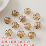 20pcs/lot Cartoon Hearts Glass Beads DIY Jewelry Earring Pendant Accessory
