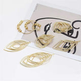 Geometry Polygon Copper Floating Locket Charms DIY Jewelry Earring Accessory