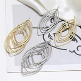 Geometry Polygon Copper Floating Locket Charms DIY Jewelry Earring Accessory
