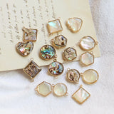 20pcs/lot Shell Decoration Copper Charms for DIY Jewelry