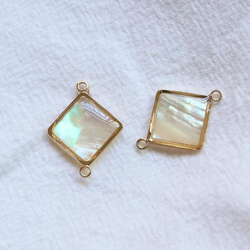 20pcs/lot Shell Decoration Copper Charms for DIY Jewelry