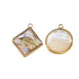 20pcs/lot Shell Decoration Copper Charms for DIY Jewelry