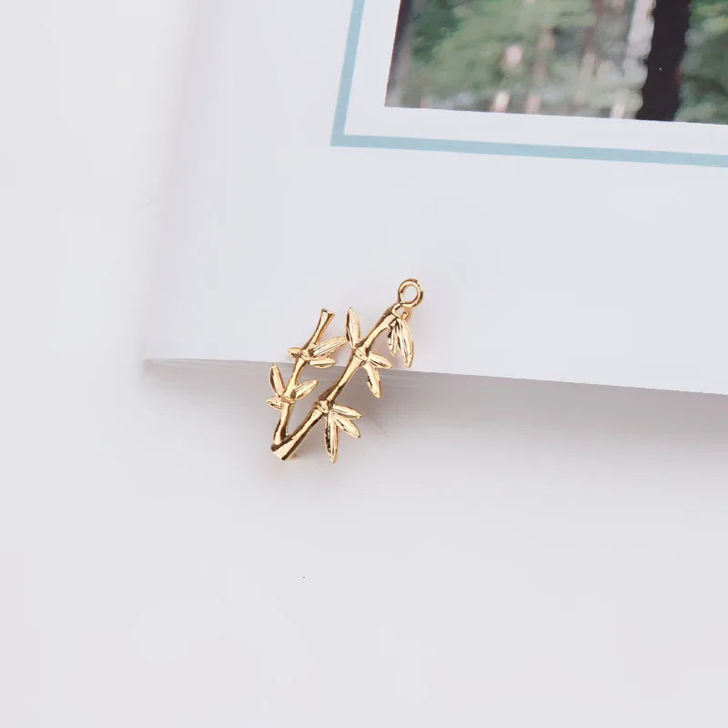 Copper Floating Locket Charms - 20pcs/lot Geometry Rounds/Flowers/Leaves Shape