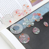 Geometric Flower/Heart/Round Resin Charms DIY Jewelry Pendants