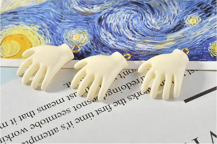 Hand Shape Resin Charms DIY Jewelry Earrings Pendants Accessory Lot of 30pcs